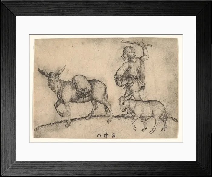 Framed Print : The Miller, ca. 1435-1491. Creator: Martin Schongauer Framed Print : The Miller, ca. 1435-1491. Creator: Martin Schongauer