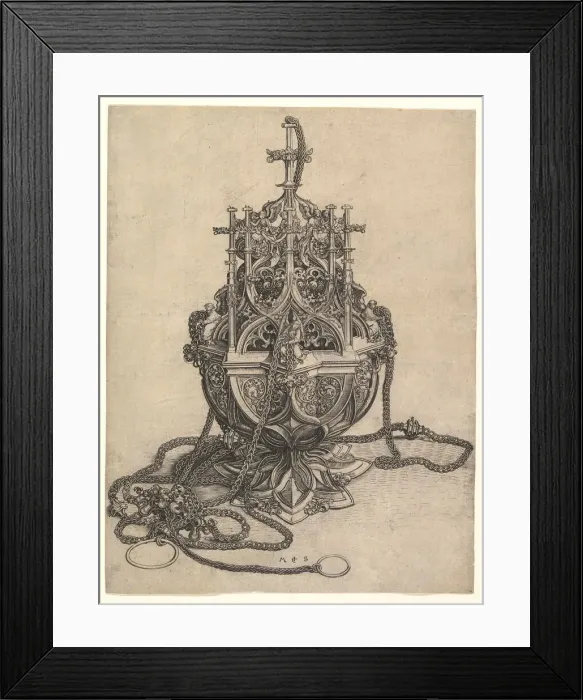Framed Print : The Censer, ca. 1435-1491. Creator: Martin Schongauer Framed Print : The Censer, ca. 1435-1491. Creator: Martin Schongauer