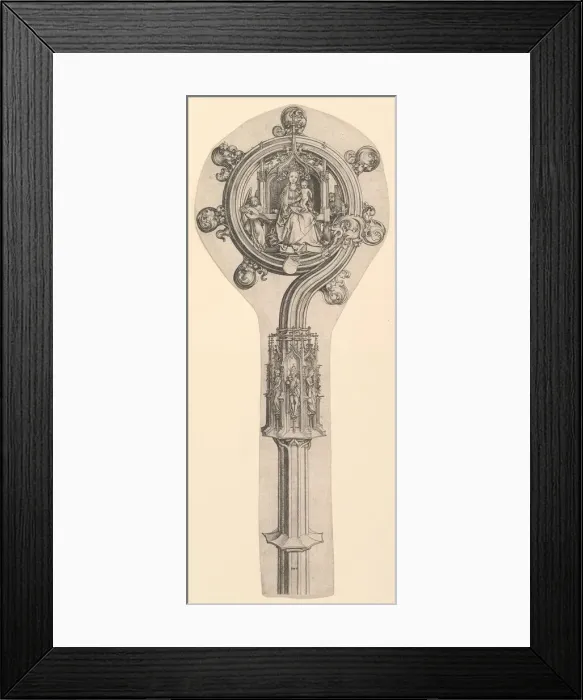 Framed Print : The Crozier, ca. 1435-1491. Creator: Martin Schongauer Framed Print : The Crozier, ca. 1435-1491. Creator: Martin Schongauer