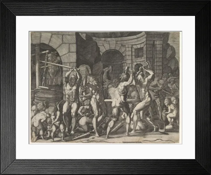 Framed Print : Vulcans Forge. Creator: Master FG Framed Print : Vulcans Forge. Creator: Master FG