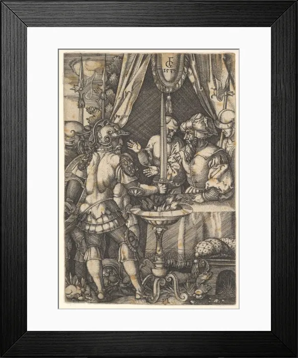 Framed Print : Mucius Scaevola, 1537. Creator: Master FG Framed Print : Mucius Scaevola, 1537. Creator: Master FG