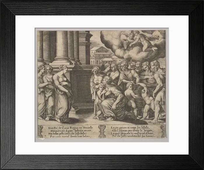Framed Print : Plate 2: the people rendering divine honors to Psyche, from The Fable of Psyche Framed Print : Plate 2: the people rendering divine honors to Psyche, from The Fable of Psyche