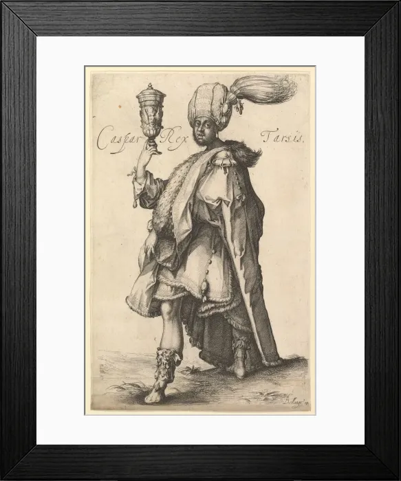Framed Print : Caspar, after Three Magi series by Jacques Bellange, ca. 1615. Creator: Matthaus Merian Framed Print : Caspar, after Three Magi series by Jacques Bellange, ca. 1615. Creator: Matthaus Merian
