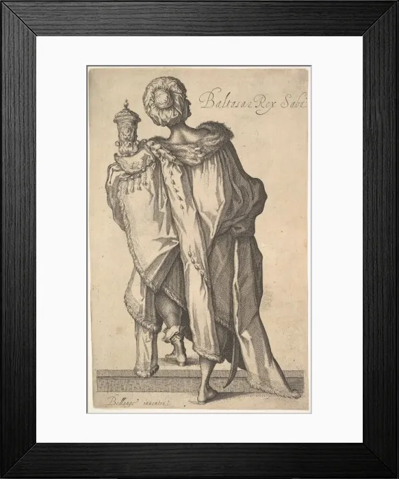 Framed Print : Balthasar, after figure in The Adoration of the Magi'by Jacques Bellange, ca Framed Print : Balthasar, after figure in The Adoration of the Magi'by Jacques Bellange, ca