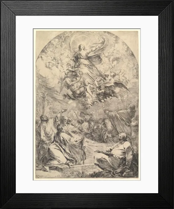 Framed Print : The Assumption of the Virgin, 1683. Creator: Michael Lucas Leopold Willmann Framed Print : The Assumption of the Virgin, 1683. Creator: Michael Lucas Leopold Willmann
