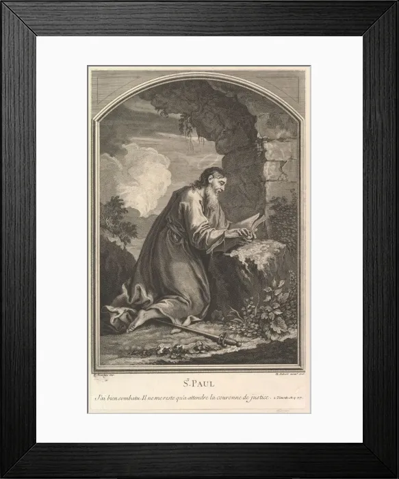 Framed Print : Saint Paul, 1726. Creator: Michel Aubert Framed Print : Saint Paul, 1726. Creator: Michel Aubert