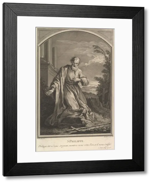 Framed Print : Saint Philippe, 1726. Creator: Michel Aubert Framed Print : Saint Philippe, 1726. Creator: Michel Aubert