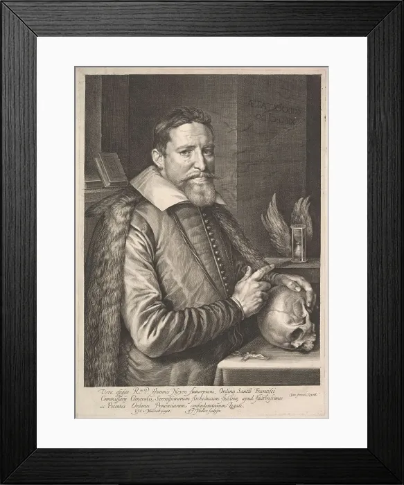 Framed Print : Portrait of Joannes Neyen, General of the Order of Franciscan Friars, Ambassador in Trier Framed Print : Portrait of Joannes Neyen, General of the Order of Franciscan Friars, Ambassador in Trier