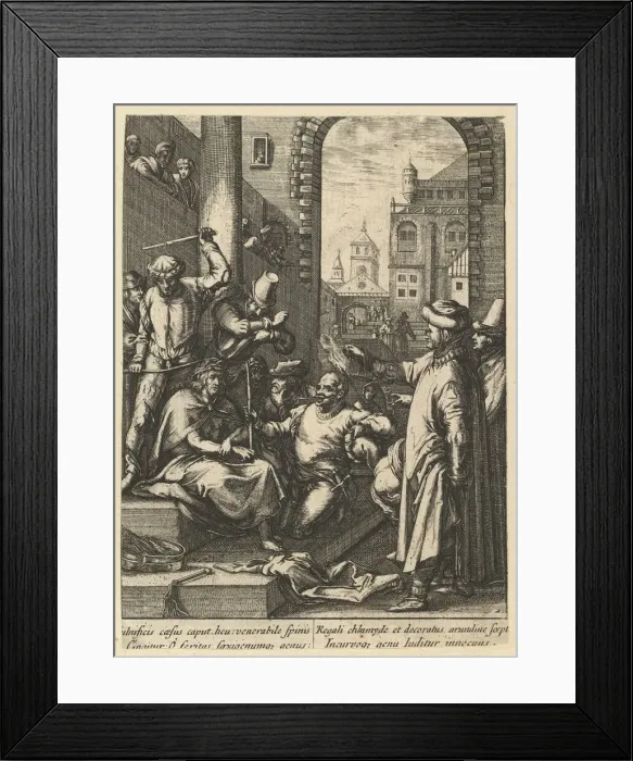 Framed Print : The Crowning with Thorns, from The Passion of Christ, mid 17th century Framed Print : The Crowning with Thorns, from The Passion of Christ, mid 17th century