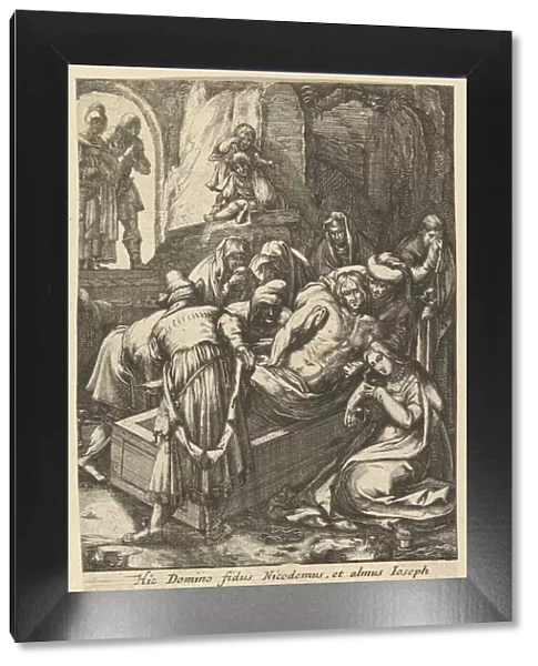 The Entombment, from The Passion of Christ, mid 17th century. Creator: Nicolas Cochin