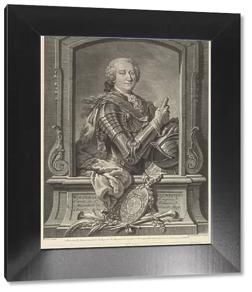 Portrait of Marechal de Lowendal, 18th century. Creator: Nicolas de Larmessin