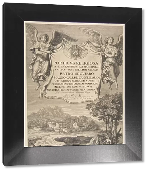 Title Page for Porticus Religiosa. n. d. Creator: Attributed to Nicolas Pitau (French