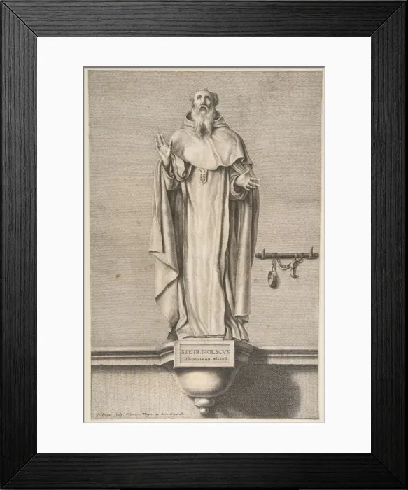 Framed Print : St. Peter Nolscus. n. d. Creator: Nicolas Pitau Framed Print : St. Peter Nolscus. n. d. Creator: Nicolas Pitau