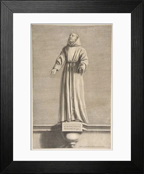 Framed Print : St. Francis. n. d. Creator: Nicolas Pitau Framed Print : St. Francis. n. d. Creator: Nicolas Pitau