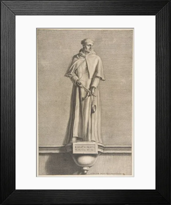 Framed Print : The Blessed John Mata. n. d. Creator: Nicolas Pitau Framed Print : The Blessed John Mata. n. d. Creator: Nicolas Pitau