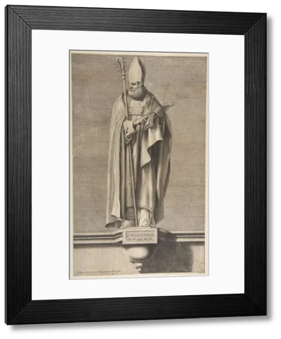 Framed Print : St. Augustine. n. d. Creator: Nicolas Pitau Framed Print : St. Augustine. n. d. Creator: Nicolas Pitau