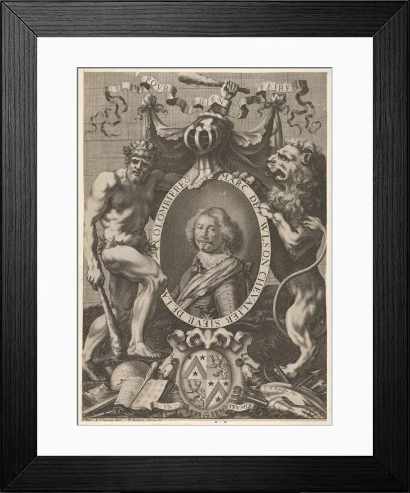 Framed Print : Marc de Wilson, 17th century. Creator: Nicolas Regnesson