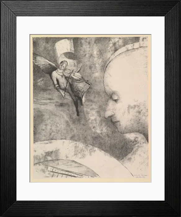 Framed Print : The Celestial Art, 1894. Creator: Odilon Redon Framed Print : The Celestial Art, 1894. Creator: Odilon Redon