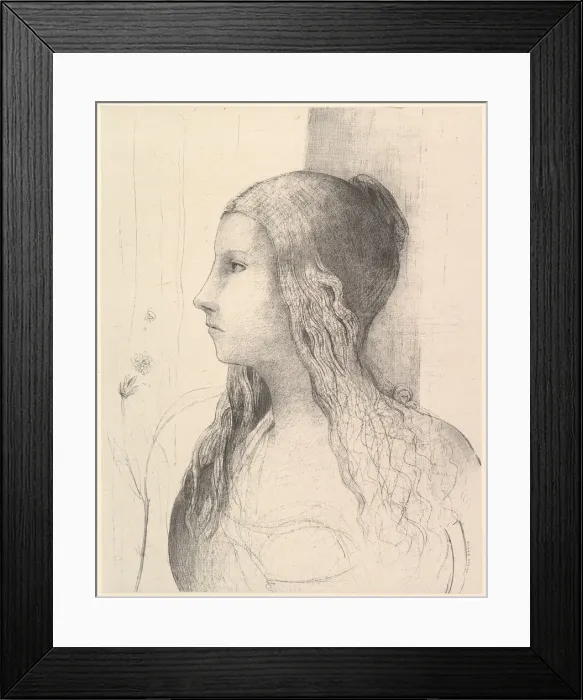 Framed Print : Brunnhilde (The Twilight of the Gods), 1894. Creator: Odilon Redon Framed Print : Brunnhilde (The Twilight of the Gods), 1894. Creator: Odilon Redon