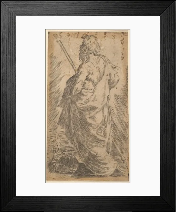 Framed Print : Saint James Major, early 16th century. Creator: Parmigianino Framed Print : Saint James Major, early 16th century. Creator: Parmigianino