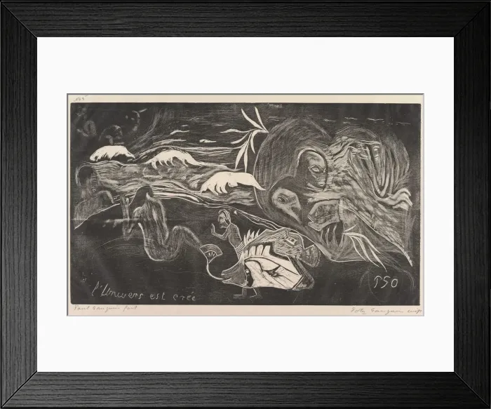 Framed Print : The Universe is Created (L Univers est cree), from Fragrance (Noa Noa), 1893-94 Framed Print : The Universe is Created (L Univers est cree), from Fragrance (Noa Noa), 1893-94