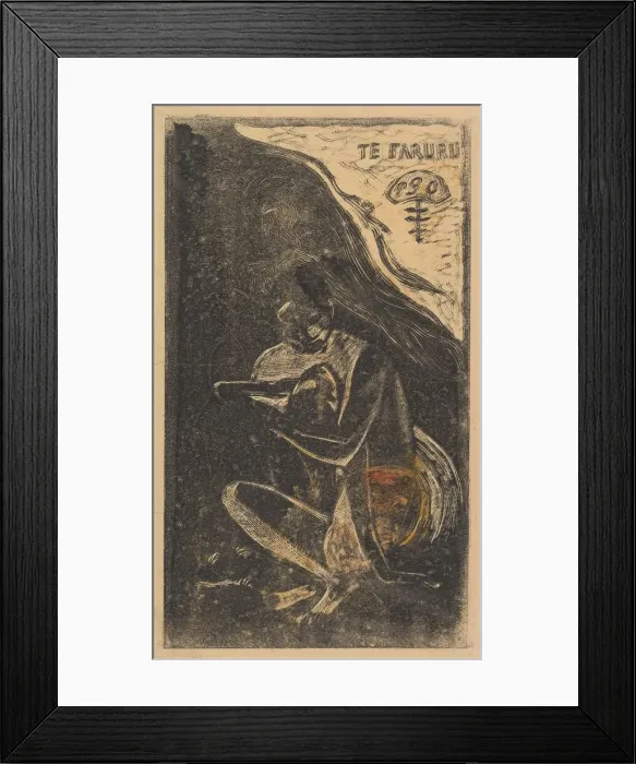 Framed Print : Here We Make Love (Te Faruru), from Fragrance (Noa Noa), 1893-94. Creator: Paul Gauguin Framed Print : Here We Make Love (Te Faruru), from Fragrance (Noa Noa), 1893-94. Creator: Paul Gauguin