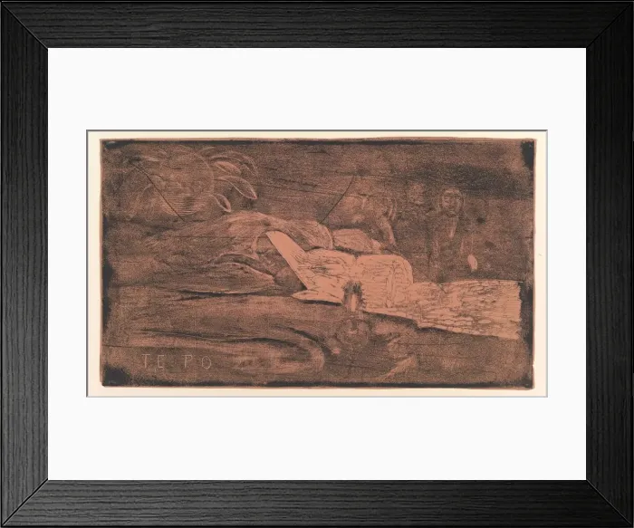 Framed Print : Te Po, 1893-94. Creator: Paul Gauguin Framed Print : Te Po, 1893-94. Creator: Paul Gauguin