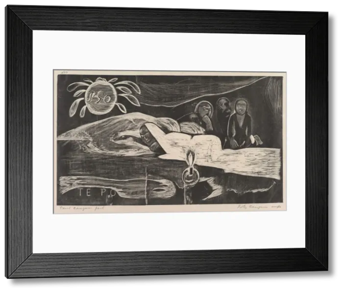 Framed Print : Te Po, 1893-94. Creator: Paul Gauguin Framed Print : Te Po, 1893-94. Creator: Paul Gauguin