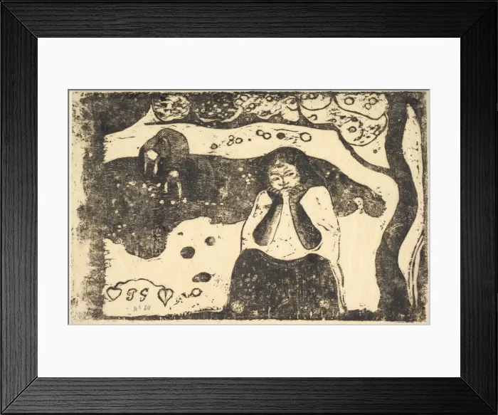 Framed Print : Human Misery, 1898-99. Creator: Paul Gauguin Framed Print : Human Misery, 1898-99. Creator: Paul Gauguin