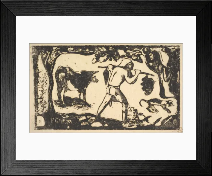 Framed Print : Tahitian Carrying Bananas, 1898-99. Creator: Paul Gauguin Framed Print : Tahitian Carrying Bananas, 1898-99. Creator: Paul Gauguin