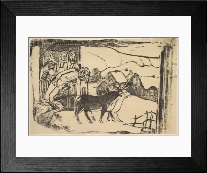 Framed Print : Le Calvarie Breton, 1898-99. Creator: Paul Gauguin Framed Print : Le Calvarie Breton, 1898-99. Creator: Paul Gauguin