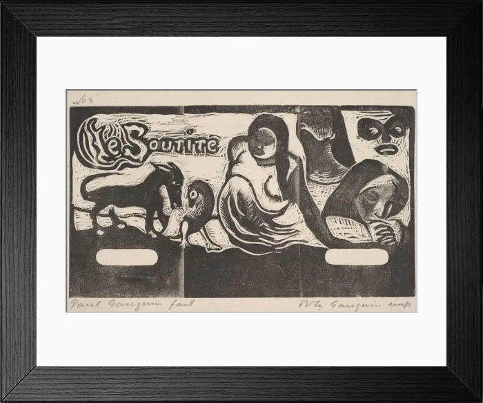 Framed Print : Le Sourire, 1899. Creator: Paul Gauguin Framed Print : Le Sourire, 1899. Creator: Paul Gauguin