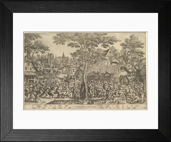 Framed Print : Peasant Fair, 1559. Creator: Peeter van der Borcht Framed Print : Peasant Fair, 1559. Creator: Peeter van der Borcht