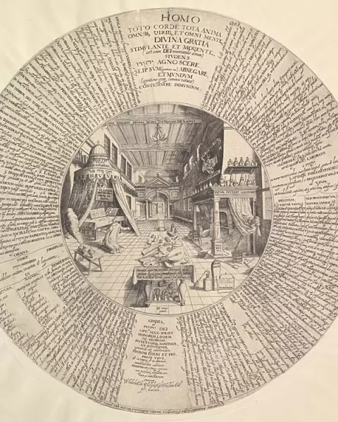The Alchemists Laboratory from Heinrich Khunrath, Amphiteatrum sapientiae aeternae. n. d