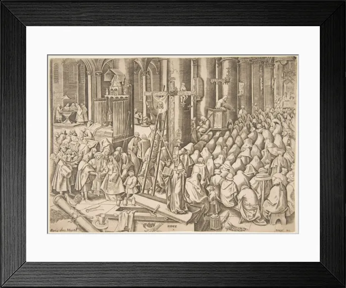 Framed Print : Faith (Fides) from The Virtues, ca. 1559-60. Creator: Philip Galle Framed Print : Faith (Fides) from The Virtues, ca. 1559-60. Creator: Philip Galle