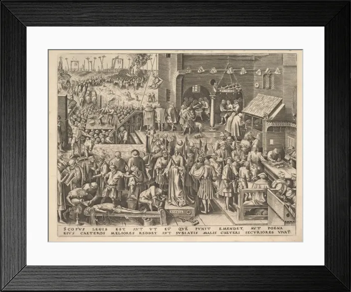 Framed Print : Justice (Justicia) from The Virtues, ca. 1559-60. Creator: Philip Galle Framed Print : Justice (Justicia) from The Virtues, ca. 1559-60. Creator: Philip Galle