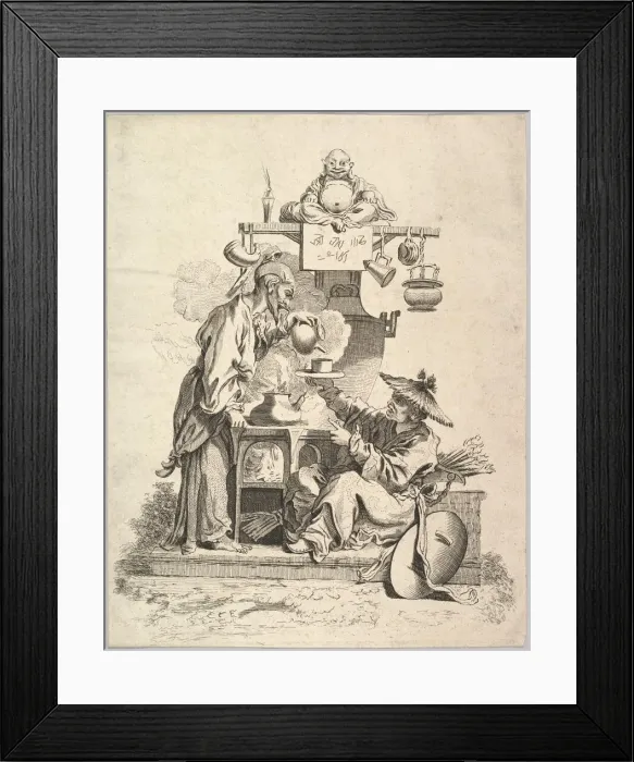 Framed Print : The Fire, ca. 1740. Creator: Pierre Alexandre Aveline Framed Print : The Fire, ca. 1740. Creator: Pierre Alexandre Aveline