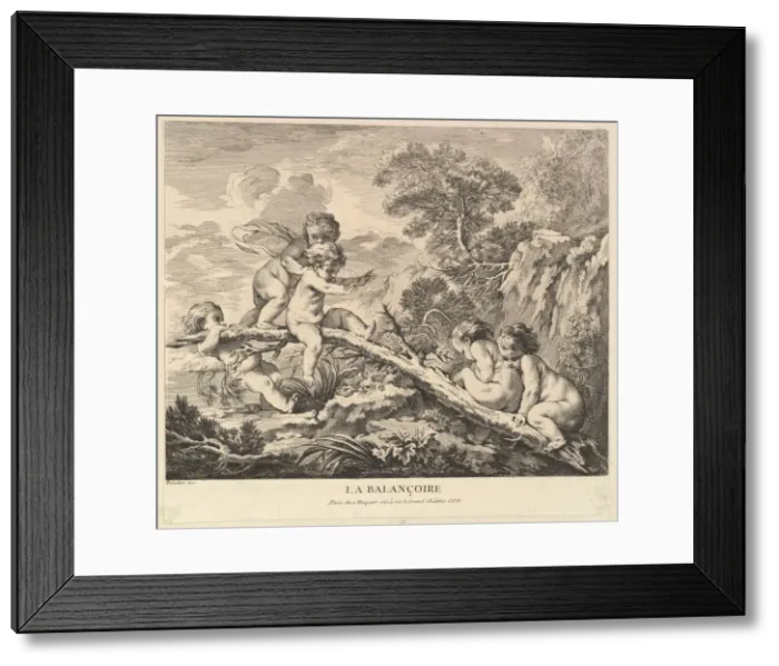 Framed Print : The Swing, ca. 1738. Creator: Pierre Alexandre Aveline Framed Print : The Swing, ca. 1738. Creator: Pierre Alexandre Aveline