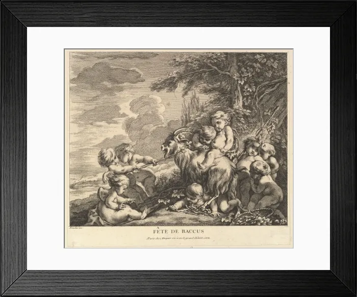 Framed Print : The Feast of Bacchus, ca. 1738. Creator: Pierre Alexandre Aveline Framed Print : The Feast of Bacchus, ca. 1738. Creator: Pierre Alexandre Aveline