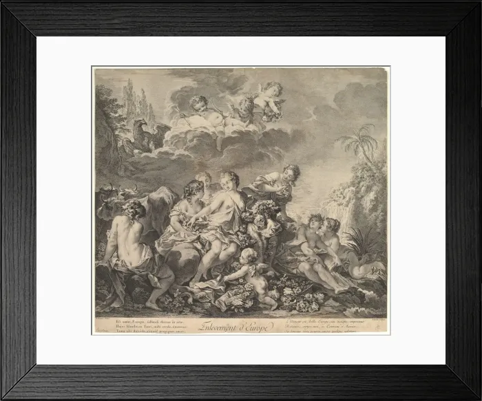 Framed Print : Enlevement d Europe (Abduction of Europa), 18th century Framed Print : Enlevement d Europe (Abduction of Europa), 18th century