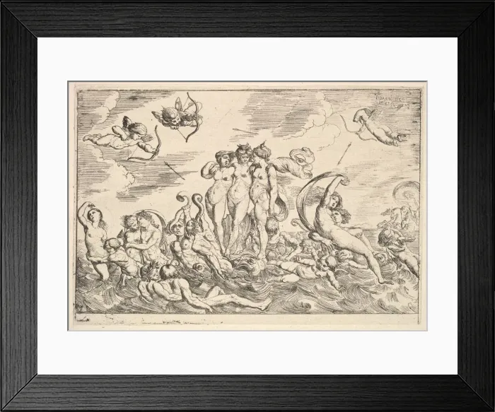 Framed Print : Triumph of Galatea, 1610-42. Creator: Pierre Brebiette Framed Print : Triumph of Galatea, 1610-42. Creator: Pierre Brebiette