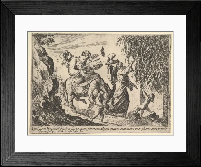 Framed Print : Angels Giving Dates to Child, 1610-42. Creator: Pierre Brebiette Framed Print : Angels Giving Dates to Child, 1610-42. Creator: Pierre Brebiette