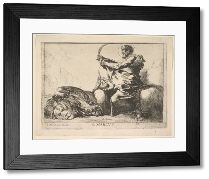 Framed Print : St. Mark, 1615-42. Creator: Pierre Brebiette Framed Print : St. Mark, 1615-42. Creator: Pierre Brebiette