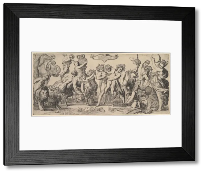 Framed Print : Triumph of Bacchus, 17th century. Creator: Pierre Brebiette Framed Print : Triumph of Bacchus, 17th century. Creator: Pierre Brebiette