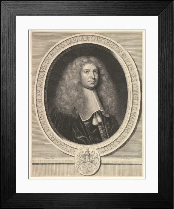 Framed Print : Portrait of the Marquis du Mesnilgarnier, 17th century. Creator: Pierre Lombart Framed Print : Portrait of the Marquis du Mesnilgarnier, 17th century. Creator: Pierre Lombart