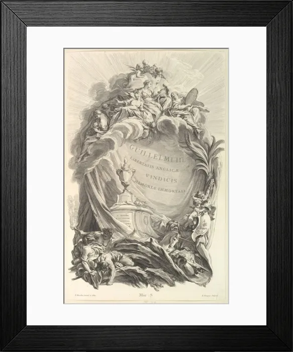 Framed Print : Frontispice pour le Tombeau de Guillaume III Framed Print : Frontispice pour le Tombeau de Guillaume III