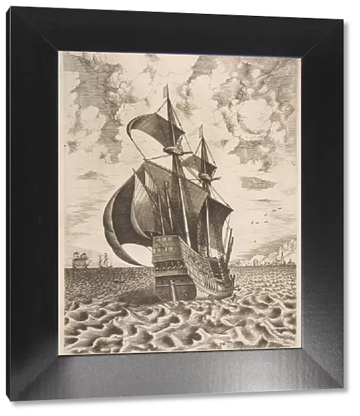 Armed Four-Master Sailing Towards a Port from The Sailing Vessels, 1561-65