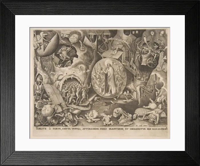 Framed Print : The Descent of Christ Into Limbo, 1551. Creator: Pieter van der Heyden Framed Print : The Descent of Christ Into Limbo, 1551. Creator: Pieter van der Heyden