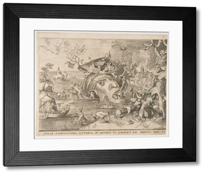 Framed Print : The Temptation of St. Anthony, 1556. Creator: Pieter van der Heyden Framed Print : The Temptation of St. Anthony, 1556. Creator: Pieter van der Heyden