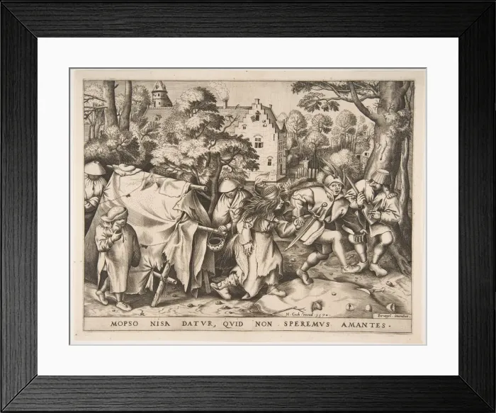 Framed Print : The Dirty Bride or the Marriage of Mopsus and Nisa, 1570. Creator: Pieter van der Heyden Framed Print : The Dirty Bride or the Marriage of Mopsus and Nisa, 1570. Creator: Pieter van der Heyden